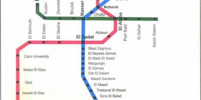 Kajro metro hartë