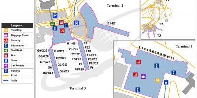 Kajro aeroporti ndërkombëtar hartë