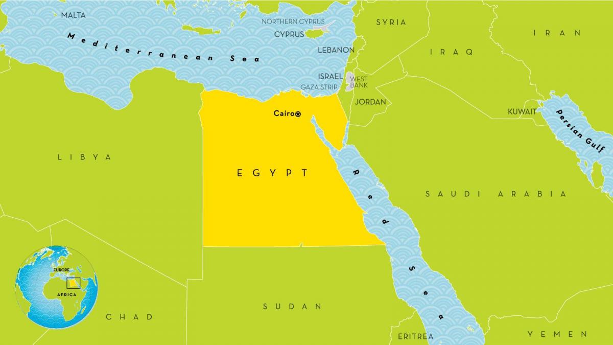 kryeqyteti i egjiptit hartë